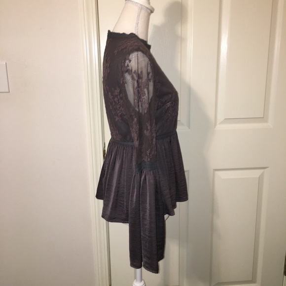 Listicle Lace Peplum Top - Picture 9 of 11